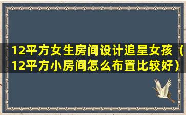 12平方女生房间设计追星女孩（12平方小房间怎么布置比较好）