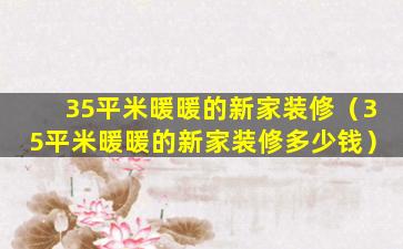 35平米暖暖的新家装修（35平米暖暖的新家装修多少钱）