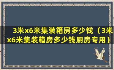 3米x6米集装箱房多少钱（3米x6米集装箱房多少钱厨房专用）