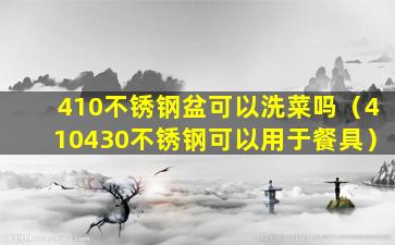 410不锈钢盆可以洗菜吗（410430不锈钢可以用于餐具）