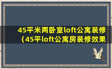 45平米两卧室loft公寓装修（45平loft公寓房装修效果图）