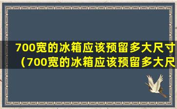 700宽的冰箱应该预留多大尺寸（700宽的冰箱应该预留多大尺寸的插座）