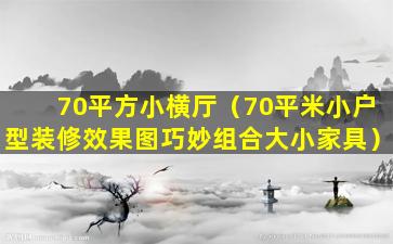 70平方小横厅（70平米小户型装修效果图巧妙组合大小家具）