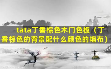 tata丁香棕色木门色板（丁香棕色的背景配什么颜色的墙布）