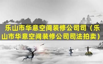 乐山市华意空间装修公司司（乐山市华意空间装修公司司法拍卖）