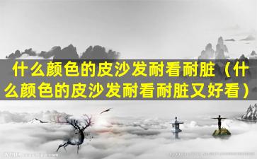 什么颜色的皮沙发耐看耐脏（什么颜色的皮沙发耐看耐脏又好看）