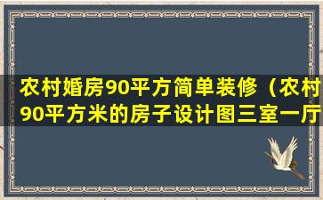 农村婚房90平方简单装修（农村90平方米的房子设计图三室一厅）