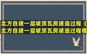 北方自建一层坡顶瓦房建造过程（北方自建一层坡顶瓦房建造过程视频）