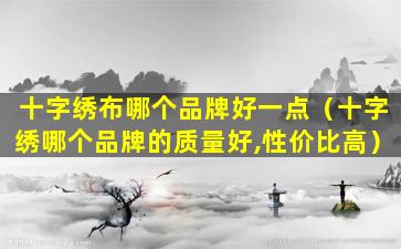 十字绣布哪个品牌好一点（十字绣哪个品牌的质量好,性价比高）