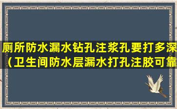 厕所防水漏水钻孔注浆孔要打多深（卫生间防水层漏水打孔注胶可靠吗）