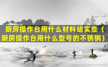 厨房操作台用什么材料结实些（厨房操作台用什么型号的不锈钢）