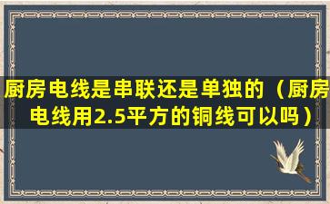 厨房电线是串联还是单独的（厨房电线用2.5平方的铜线可以吗）