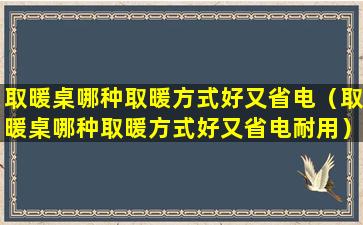 取暖桌哪种取暖方式好又省电（取暖桌哪种取暖方式好又省电耐用）