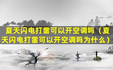 夏天闪电打雷可以开空调吗（夏天闪电打雷可以开空调吗为什么）