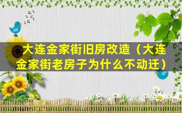 大连金家街旧房改造（大连金家街老房子为什么不动迁）