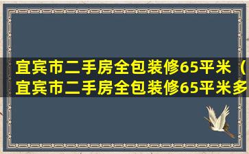 宜宾市二手房全包装修65平米（宜宾市二手房全包装修65平米多少钱）