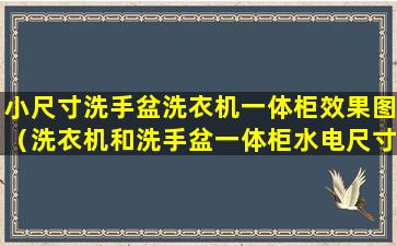 小尺寸洗手盆洗衣机一体柜效果图（洗衣机和洗手盆一体柜水电尺寸图一样吗）