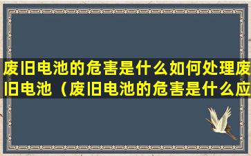 废旧电池的危害是什么如何处理废旧电池（废旧电池的危害是什么应如何处理废旧电池）