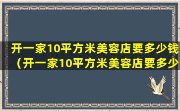 开一家10平方米美容店要多少钱（开一家10平方米美容店要多少钱费用）