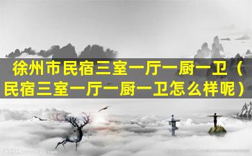 徐州市民宿三室一厅一厨一卫（民宿三室一厅一厨一卫怎么样呢）