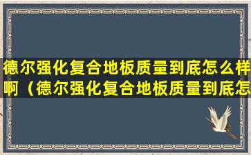 德尔强化复合地板质量到底怎么样啊（德尔强化复合地板质量到底怎么样啊知乎）