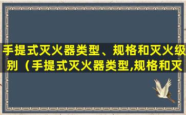 手提式灭火器类型、规格和灭火级别（手提式灭火器类型,规格和灭火级别是什么）