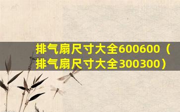 排气扇尺寸大全600600（排气扇尺寸大全300300）