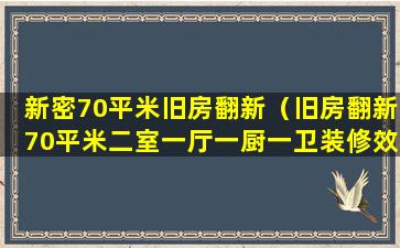 新密70平米旧房翻新（旧房翻新70平米二室一厅一厨一卫装修效果图）