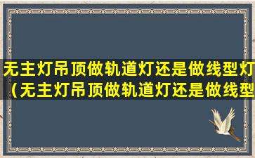 无主灯吊顶做轨道灯还是做线型灯（无主灯吊顶做轨道灯还是做线型灯好看）