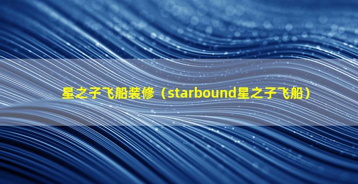 星之子飞船装修（starbound星之子飞船）