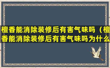 檀香能消除装修后有害气味吗（檀香能消除装修后有害气味吗为什么）