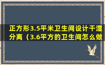 正方形3.5平米卫生间设计干湿分离（3.6平方的卫生间怎么做干湿分离）