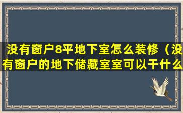 没有窗户8平地下室怎么装修（没有窗户的地下储藏室室可以干什么）