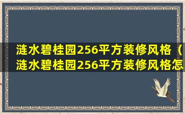 涟水碧桂园256平方装修风格（涟水碧桂园256平方装修风格怎么样）