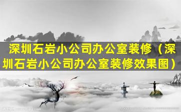 深圳石岩小公司办公室装修（深圳石岩小公司办公室装修效果图）