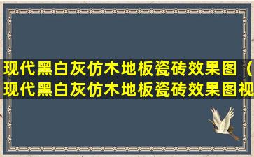 现代黑白灰仿木地板瓷砖效果图（现代黑白灰仿木地板瓷砖效果图视频）