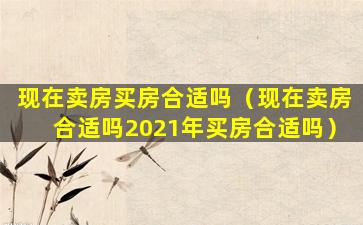 现在卖房买房合适吗（现在卖房合适吗2021年买房合适吗）