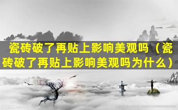 瓷砖破了再贴上影响美观吗（瓷砖破了再贴上影响美观吗为什么）