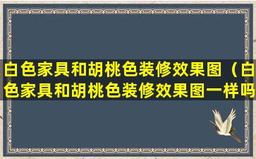 白色家具和胡桃色装修效果图（白色家具和胡桃色装修效果图一样吗）