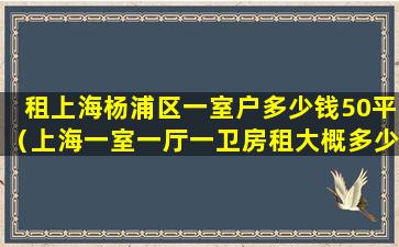 租上海杨浦区一室户多少钱50平（上海一室一厅一卫房租大概多少钱）