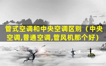 管式空调和中央空调区别（中央空调,普通空调,管风机那个好）