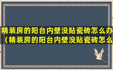 精装房的阳台内壁没贴瓷砖怎么办（精装房的阳台内壁没贴瓷砖怎么办视频）