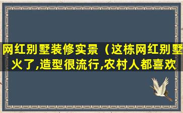 网红别墅装修实景（这栋网红别墅火了,造型很流行,农村人都喜欢）