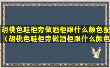 胡桃色鞋柜旁做酒柜跟什么颜色配（胡桃色鞋柜旁做酒柜跟什么颜色配好）