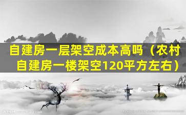 自建房一层架空成本高吗（农村自建房一楼架空120平方左右）