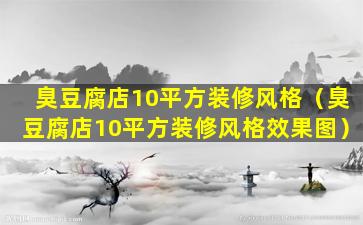 臭豆腐店10平方装修风格（臭豆腐店10平方装修风格效果图）