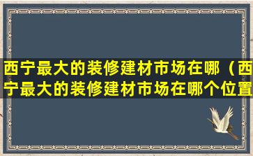 西宁最大的装修建材市场在哪（西宁最大的装修建材市场在哪个位置）