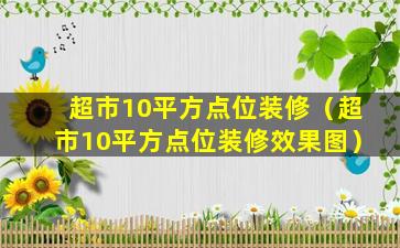 超市10平方点位装修（超市10平方点位装修效果图）