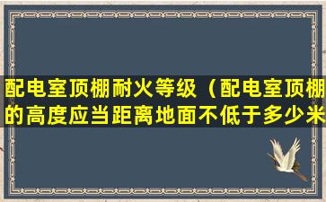 配电室顶棚耐火等级（配电室顶棚的高度应当距离地面不低于多少米）