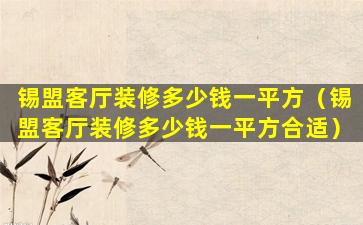 锡盟客厅装修多少钱一平方（锡盟客厅装修多少钱一平方合适）